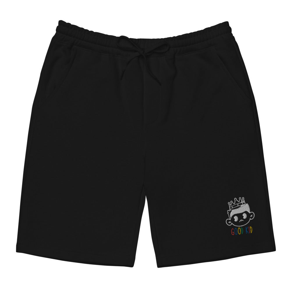 Good Kid Embroidered Men's fleece shorts